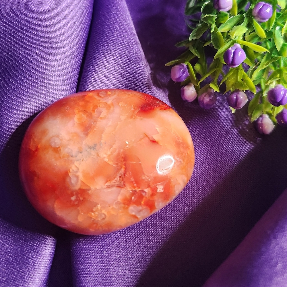 Carnelian Palm Stone